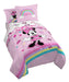 Disney Minnie Mouse Rainbow Stripe Juego De Cama Twin Size D 0