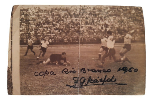 Roque Gastón Maspoli Fotografía Autografiada 1950 0