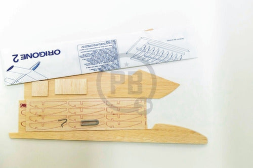 Aerostar Origone II 2 P/ Armar Aeromodelismo Escolar Madera Balsa 2