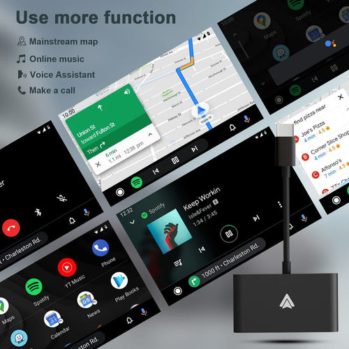 Wqqbff Adaptador Inalmbrico Android Auto Para Automvil, Telf 3