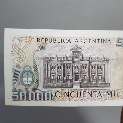 Antiguo Billete Argentino 50.000 A F 2 Lopez Diz B Mag 61536 5