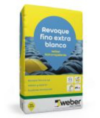 Revoque Fino Hidrorrepelente Weber X 30kg 0