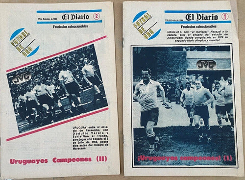 Fútbol De Oro, Uruguay, 6 Suplementos El Diario 1980, Ez4c 2