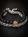 Skull Factory Joyas Pulsera Calavera Dj Doble Onix Y Acero Modelo Exclusivo 3