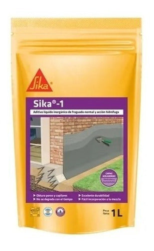 Sika 1 Hidrofugo Impermeabilizante X 1kg 0