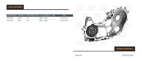 Bomba De Aceite Toyota Hilux 3.0td Motor 1kdftv 2005... 1