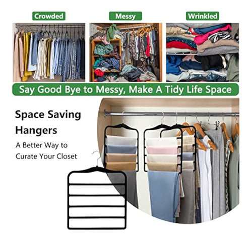 JUUBAOOPN Space Saving Closet Organizers and Storage, Pack of 3 5