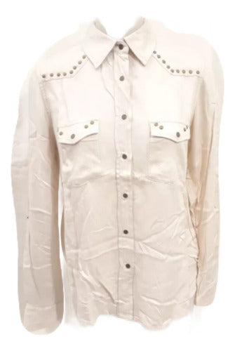 Wrangler Issa Shirt Champaigne With Studs 1