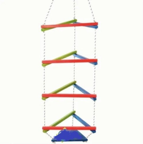 Yo Sí Puedo Wooden Climbing Ladder for Kids - Triangular Design 0