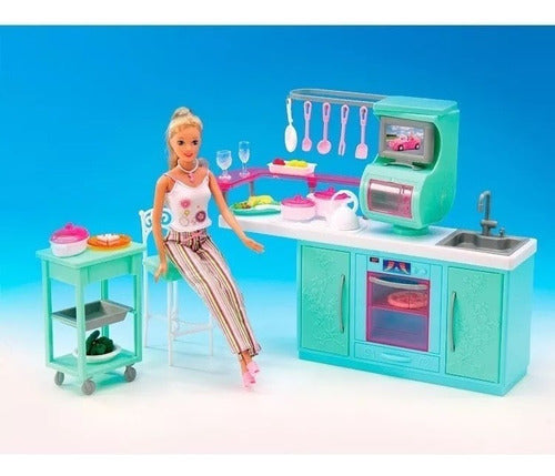 Muebles Para Muñeca Gloria La Kitchenette Cocina Tts 2