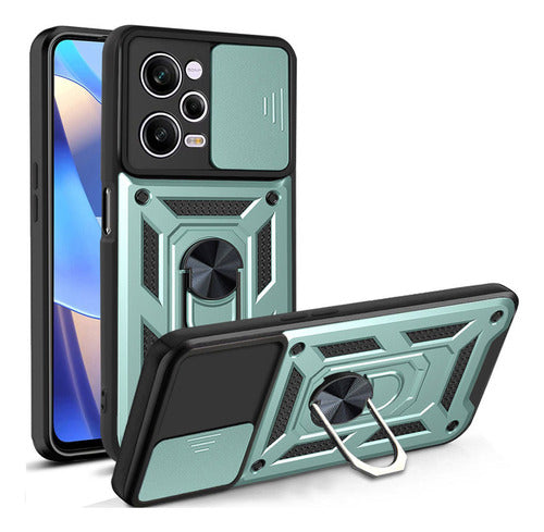 Protector Para Xiaomi Poco X5 Pro 5g Verde 3 En 1 0