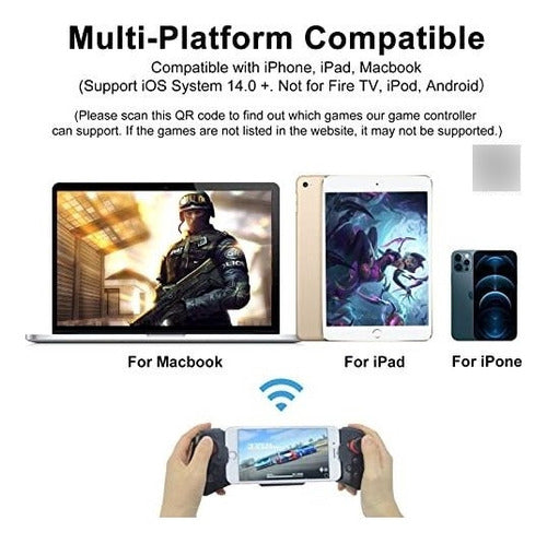 Joso Mobile Game Controller for iPhone, Bluetooth Gamepad Joystick 1