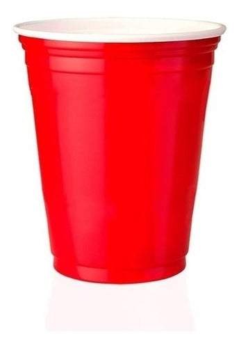 25 Copos Americano Vermelho Beer Pong 400ml 3