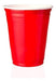 25 Copos Americano Vermelho Beer Pong 400ml 3