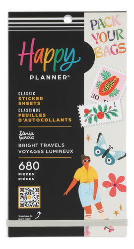 Stickers Happy Planner 30 Hojas 680 St. Modelo Diario Viajes 1