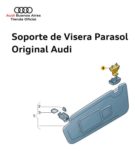 Sun Visor Bracket Audi A1 2015 to 2016 2