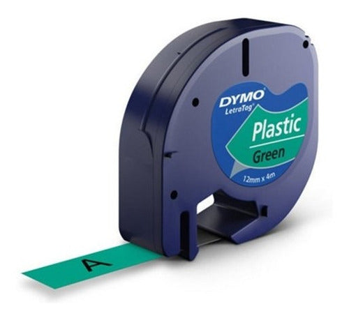 Dymo LetraTag Plastic Tape LT91334 Green 0