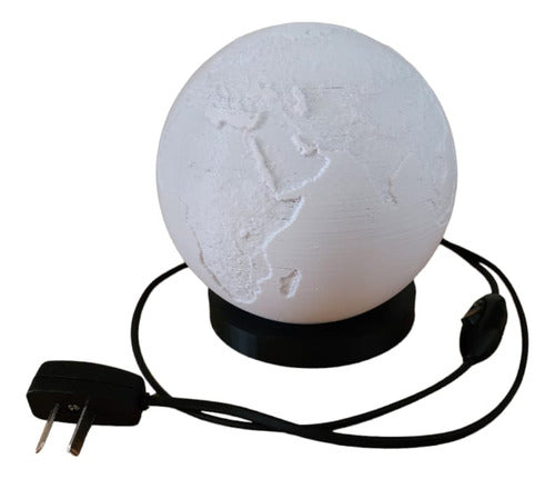 Bs.impresiones3d Planet Earth 3D Printed Table Lamp 0