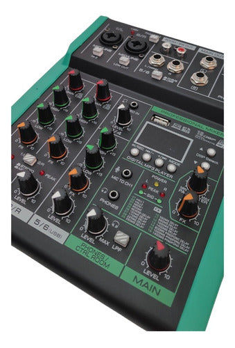 Hügel Digital Mixer Console 6 Channels 16 DSP Bluetooth Control 7