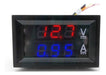 12V 100V 10A Digital Voltmeter Ammeter Panel Meter 0