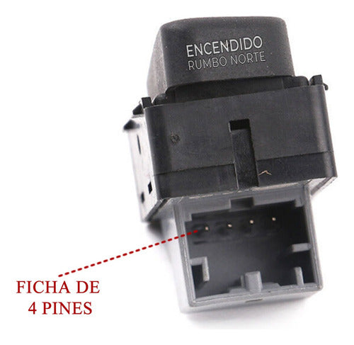 CRI:FA Tecla Levanta Cristal Vw Fox Suran Simple Trasera Derecha 2