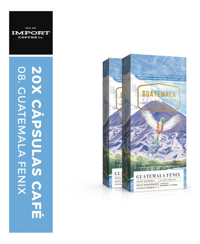 Import Coffee Company 20x Cápsulas Comp. Nespresso - Guatemala Fenix 0