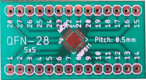 Pack of QFN to SMD Adapters for Protoboard 4