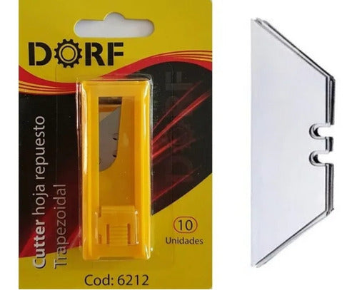 Hoja Repuesto Para Cutter Trapezoidal X 10 Hojas Dorf 6212 0