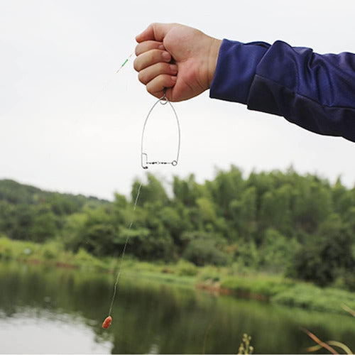 12 Dispositivos Pesca Automático Resorte Velocidad Gancho Ce 6