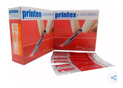 Printex #20 Scalpel Blades, Box of 100 Units 3