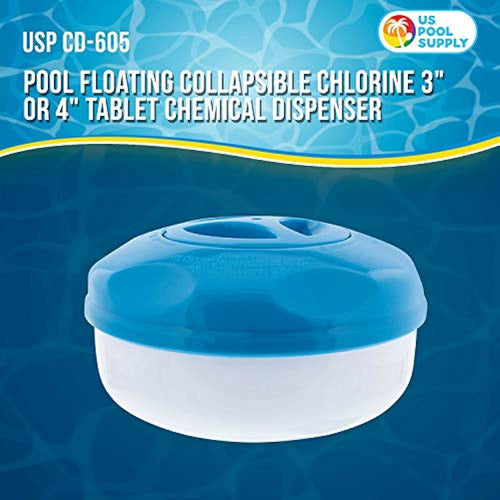 U.s. Pool Supply Dispensador Flotante De Cloro Plegable Para 1