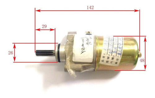 W Standard Motor Burro De Arranque P/ Yamaha New Crypton 110 W Standard 2