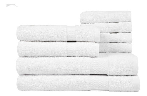 BolBom'S Ultra Soft 100% Cotton 8-Piece Bath Towel Set 4