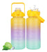 Set of 3 Motivational Sports Water Bottles with Time Tracker 98