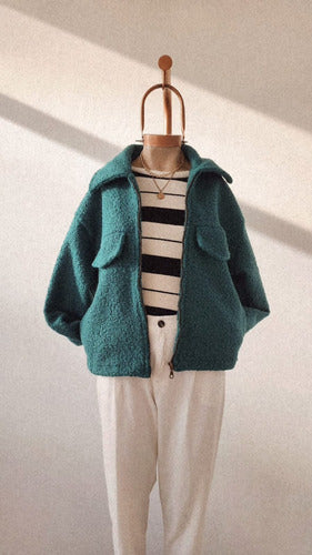 Women's Boucle Jacket - Oversized Fit 3