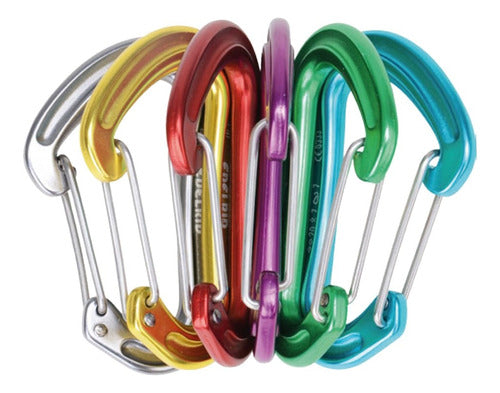 Edelrid Nineteen G Sixpack - Pack of 6 Climbing Carabiners in Vibrant Colors 1