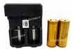 Carregador Duplo + 2 Baterias 26650 3.7v 6800mah 2