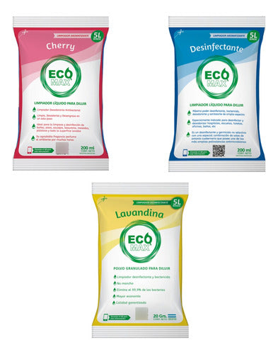 Ecomax Kit: Bleach, Deodorizer, and Sanitizer X6 Pack 0