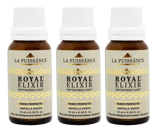 La Puissance Royal Elixir Kit X3 Ampollas Shock Rubio 15ml 0