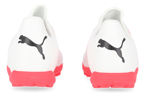 Puma Future Play Tt Kids Football Boots in White and Violet 2