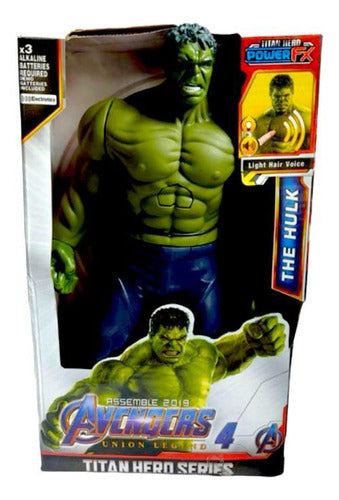 Muñeco De Acción Hulk Con Luz Y Sonido 0