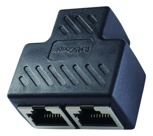 Adaptador De Red Rj45 Divisor De Cable Ethernet, 1 Hembra A 0