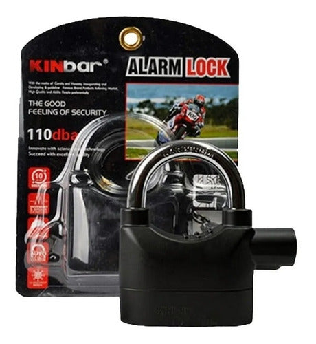 Kinbar Alarm Lock - Waterproof Motorcycle and Scooter Security Lock 0