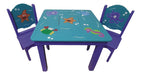 Personalized Wooden Children's Table and Chairs with Character Designs 0