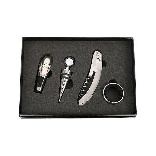 Ferreteriavirtual1 Set Corkscrew Wine Opener Bottle X 4 Accessories Offer 0