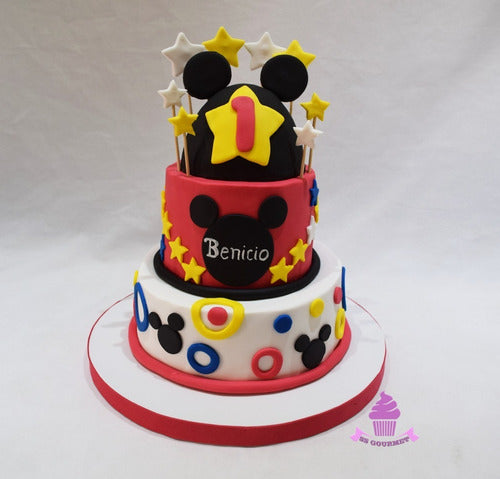 SS GOURMET Torta Mickey - Ideal Para Cumpleaños Infantiles 0