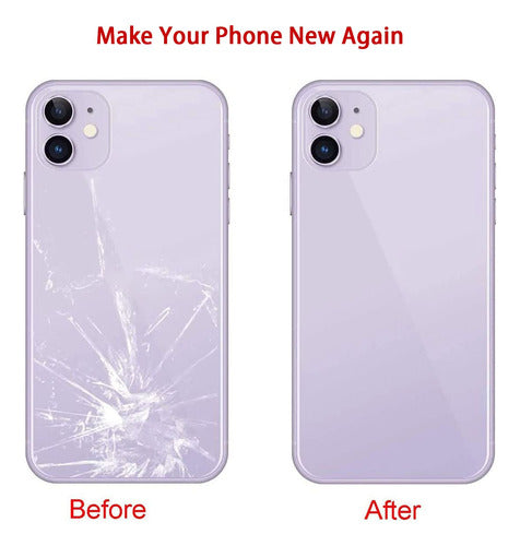 Tapa Trasera De Repuesto Para iPhone 11 Violeta 3