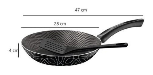 Tramontina Paris 28 Cm Non-Stick Teflon Skillet with Spatula 1