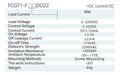 FCGK Solid State Relay 40A DC 5 to 220 VDC 3