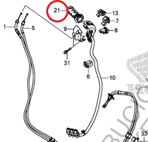 Puño Acelerador Derecho Honda Pcx 150 - Power Bikes 1